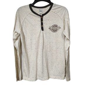 Lucky Brand Boy's Long Sleeve Shirt Size Large 10-12